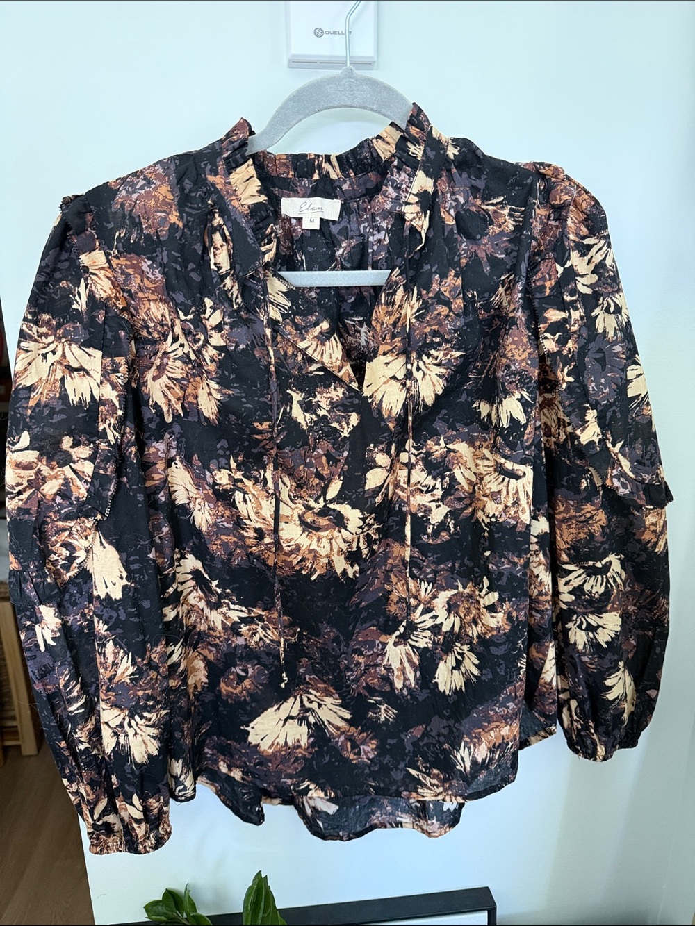 Elan Tuscany Floral Peasant Blouse – Size Medium - NWOT